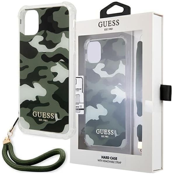 Guess GUHCP12LKSARKA iPhone 12 Pro Max 6.7 grønn/khaki hardt deksel Camo Collection