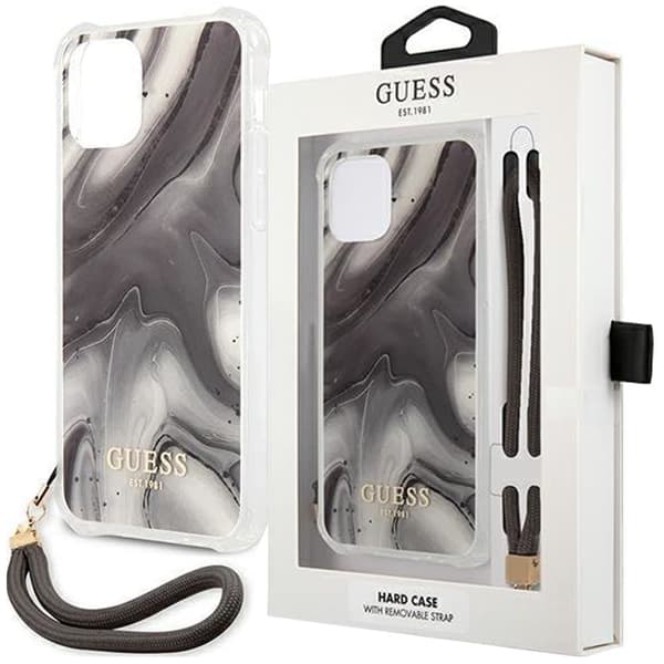 Guess GUHCP12LKSMAGR iPhone 12 Pro Max 6.7 grå/grå hardt deksel Marble Collection