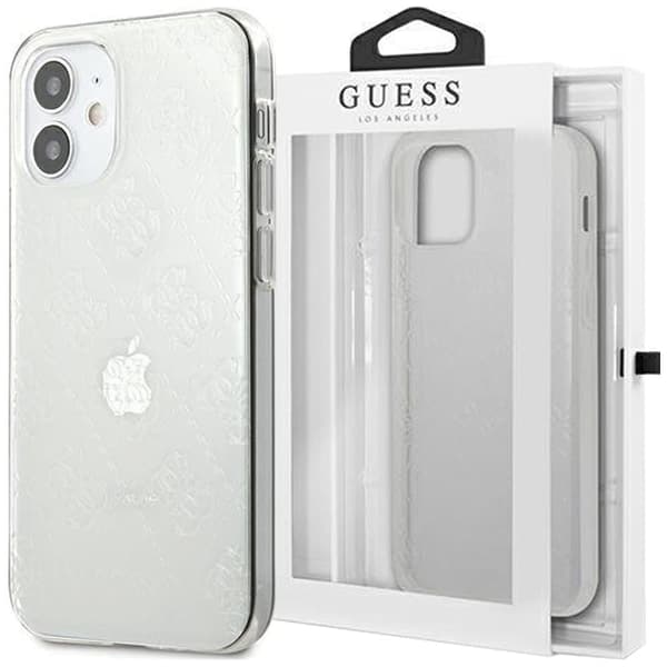 Gjett GUHCP12S3D4GTR iPhone 12 mini 5.4 gjennomsiktig hardt deksel 4G 3D-mønstersamling