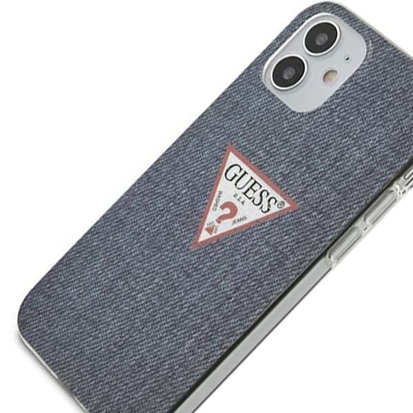 Guess GUHCP12SPCUJULDB iPhone 12 mini 5.4 marineblå/mørkeblå hardt deksel Jeans Collection