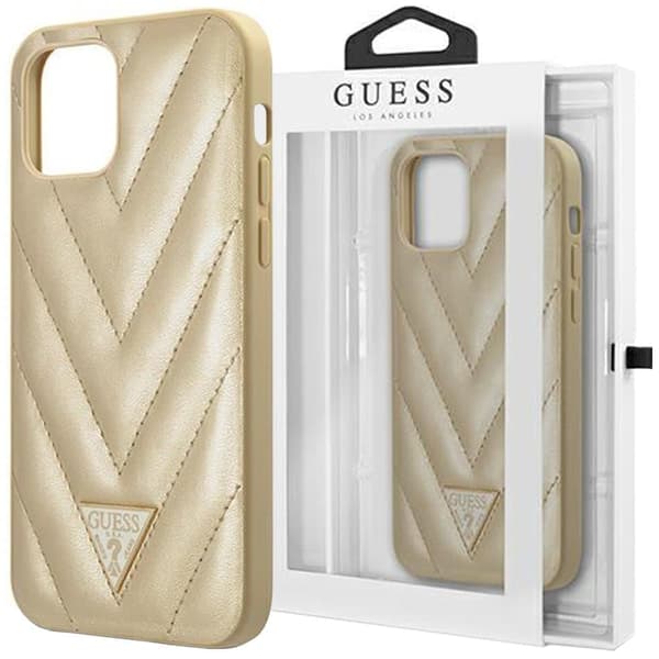 Gjett GUHCP12SPUVQTMLBE iPhone 12 mini 5.4 gull/gull hardt etui V-Dipped Collection