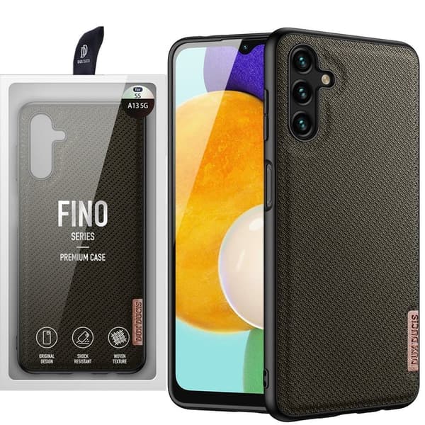 Dux Ducis Fino-deksel dekket med nylonmateriale for Samsung Galaxy A13 5G grønn