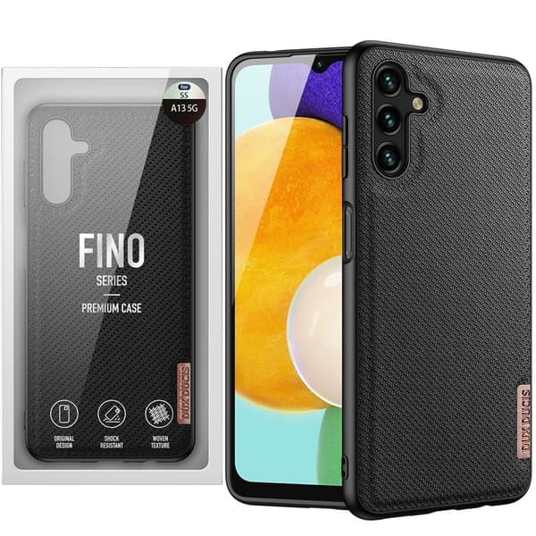 Dux Ducis Fino-deksel dekket med nylonmateriale for Samsung Galaxy A13 5G svart