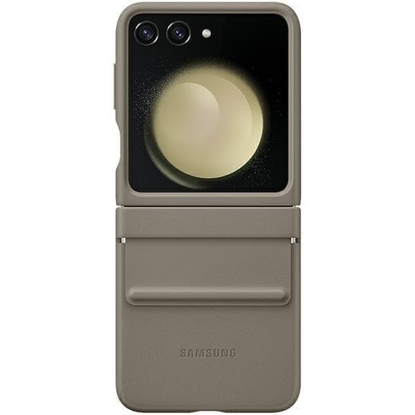 Kotelo Samsung EF-VF731PAEGWW Z Flip5 F731 etoupe Flap ECO-nahkakotelo