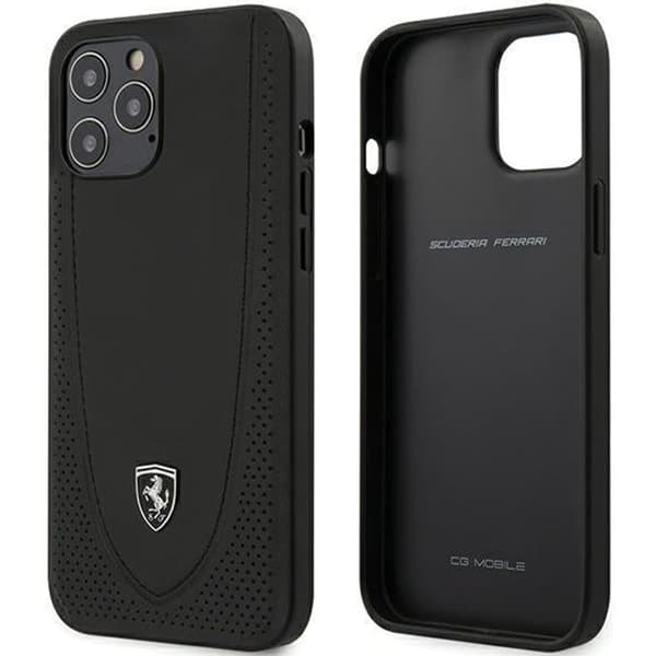 Ferrari FEOGOHCP12LBK iPhone 12 Pro Max 6.7 svart/svart hardt deksel Off Track perforert