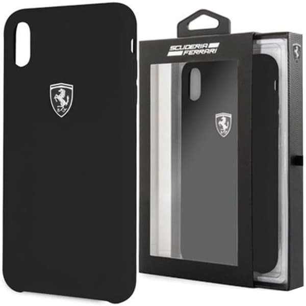 Ferrari Hardcase FEOSIHCI65BK iPhone Xs Max svart/svart Silikon Off track