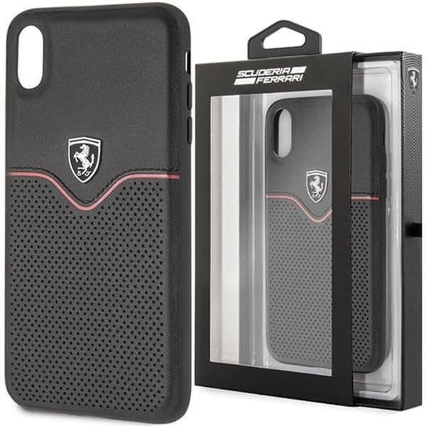 Ferrari Hardcase FEOVEHCI65BK iPhone Xs Max svart/svart Off Track Victory