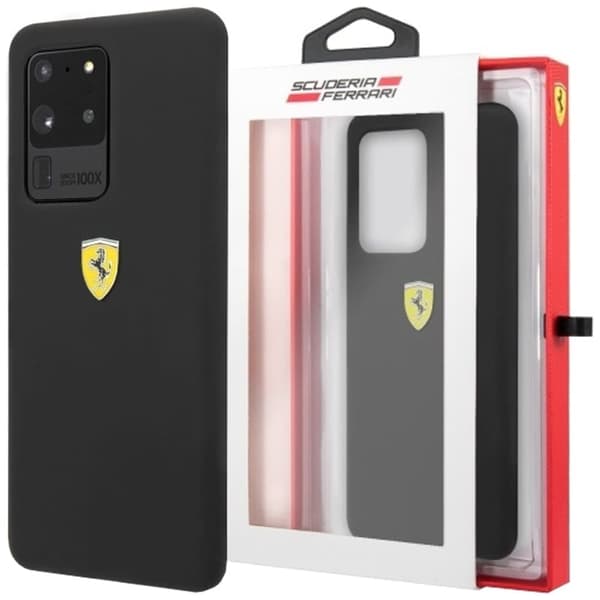 Ferrari Hardcase Silikondeksel til Samsung Galaxy S20 Ultra - svart