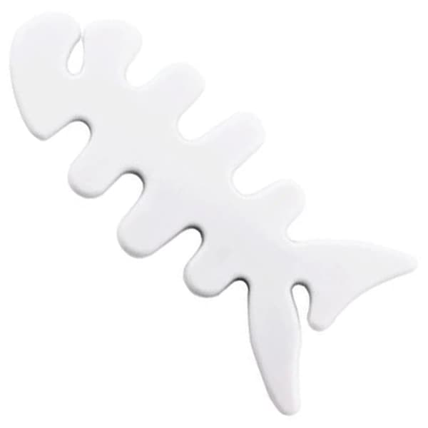Fish Shape hodetelefonkabelinnpakning - hvit