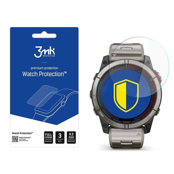 Garmin Quatix 7X - 3mk Watch Protection v. FlexibleGlass Lite