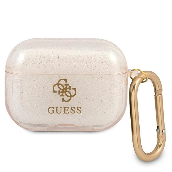 Guess GUAPUCG4GD AirPods Pro -kuori kulta/kultainen Glitter Collection