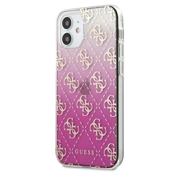 Guess GUHCP12SPCU4GGPI iPhone 12 mini 5,4" pinkki/vaaleanpunainen kovakotelo 4G Gradient