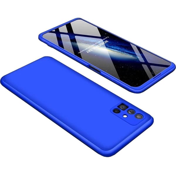 GKK 360 beskyttelsesveske - et etui for hele saken? foran + bak Samsung Galaxy M51 blå