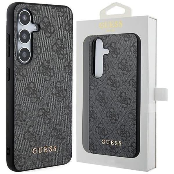 Guess 4G Metal Gold Logo Deksel til Samsung Galaxy A35 - Svart
