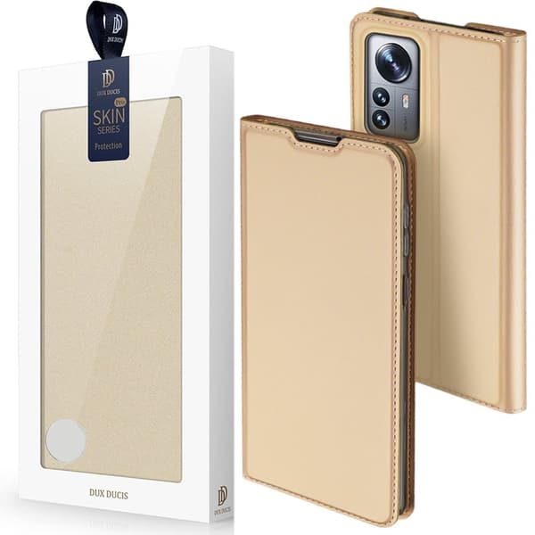 Dux Ducis Skin Pro-deksel med flip for Xiaomi 12 Pro Gold