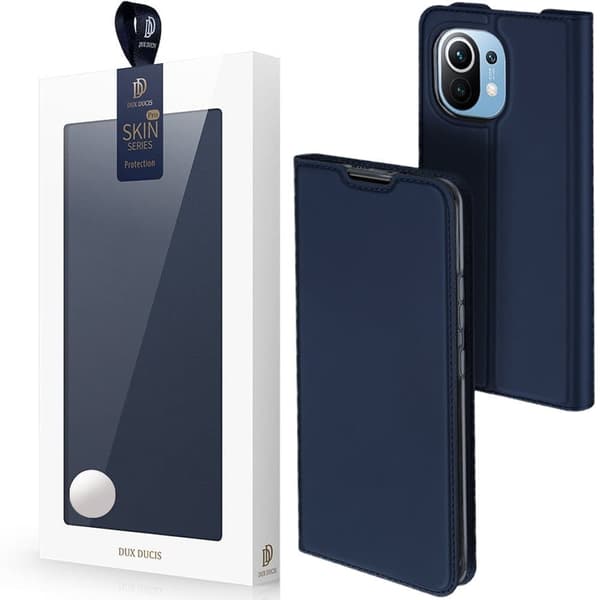 DUX DUCIS Skin Pro-deksel med klaff til Xiaomi Mi 11 blå telefon