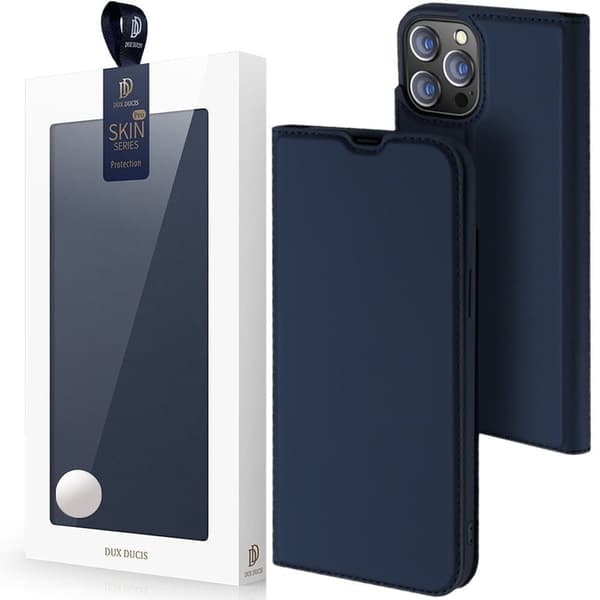 Dux Ducis Skin Pro deksel med klaff iPhone 13 Pro blå