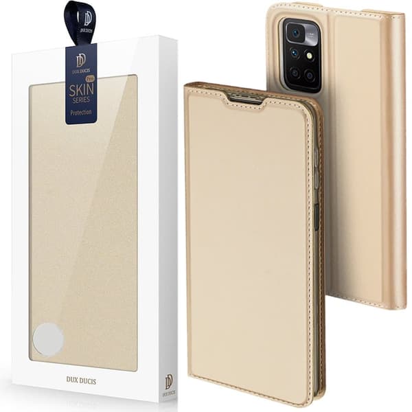 Dux Ducis Skin Pro-deksel med flip Xiaomi Redmi 10 Gold