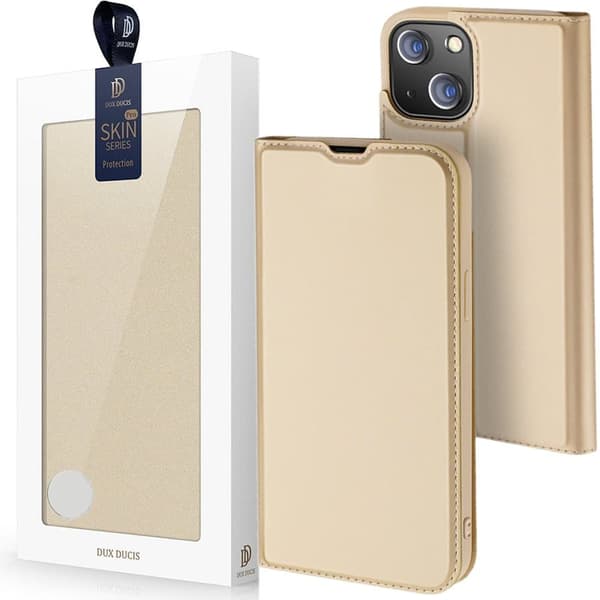 Dux Ducis Skin Pro-dekseldekselklaff iPhone 14 Plus gull