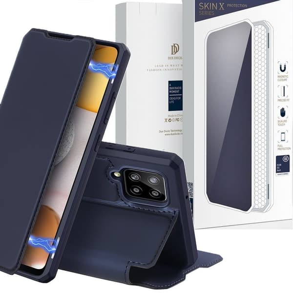 DUX DUCIS Skin X deksel med klaff til Samsung Galaxy A42 5G blå