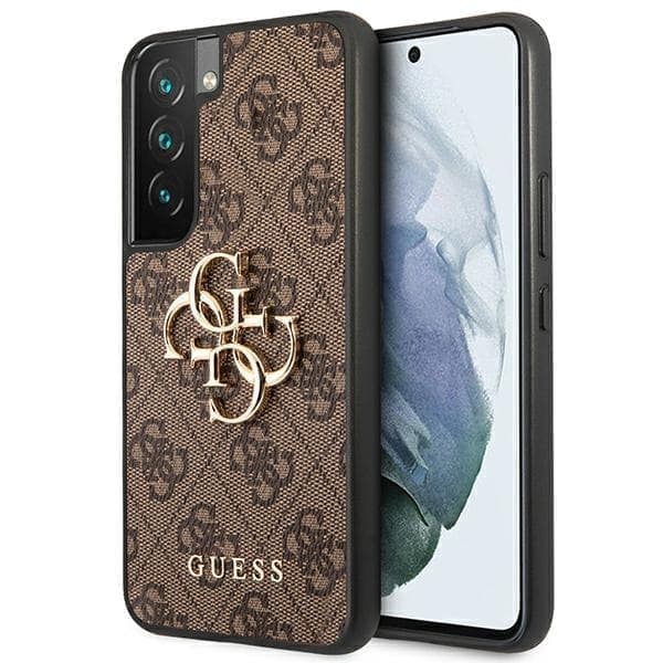 Guess GUHCS22S4GMGBR S901 S22 brun/brun hard veske 4G Big Metal Logo