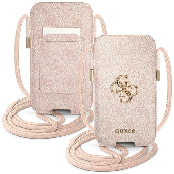 Guess GUPHL4GMGPI veske - Rosa 4G stor metalllogo