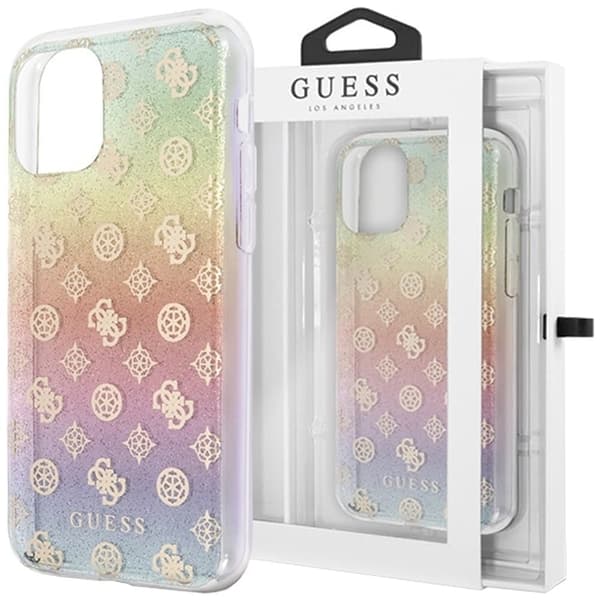 Guess Iridescent 4G Peony-deksel til iPhone 11 Pro - flerfarget