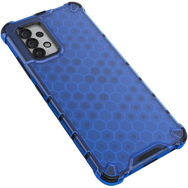 Honeycomb pansret deksel med gelramme for Samsung Galaxy A13 5G blå