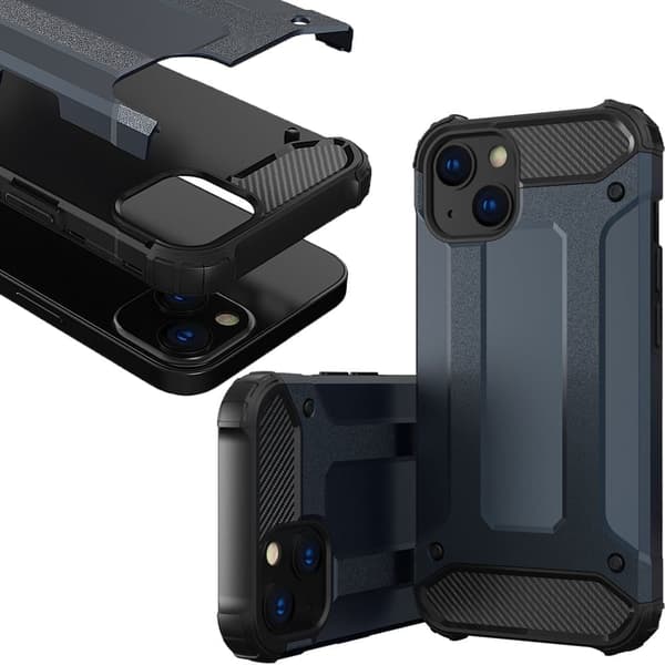 Hybrid Armor pansret hybriddeksel til iPhone 13 mini blå