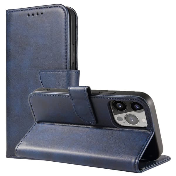 Magnetveske til Xiaomi Redmi Note 12 Pro+ deksel med flip lommebokholder, blå