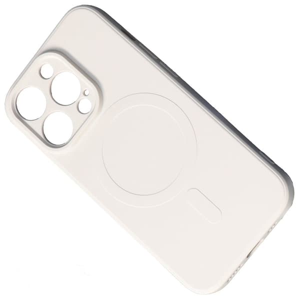 Magnetisk iPhone 14 Plus silikondeksel Magsafe - beige