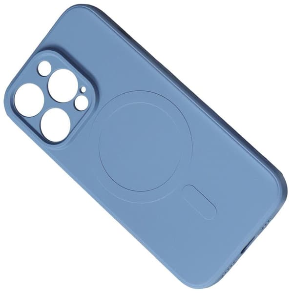 Magnetisk iPhone 14 Plus silikondeksel Magsafe - mørkeblå