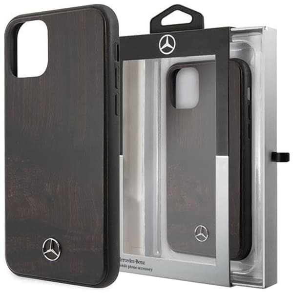 Mercedes Wood Line Rosewood deksel til iPhone 11 Pro - brun