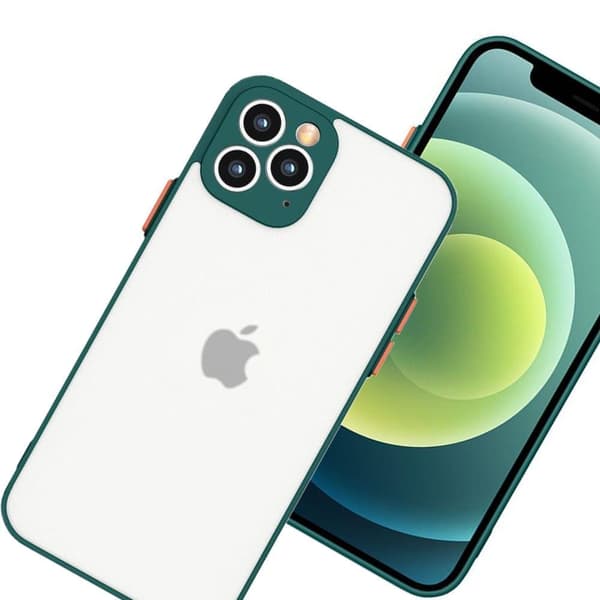 Milky Case Silikon fleksibelt gjennomskinnelig etui til Samsung Galaxy A72 4G Mørkegrønn