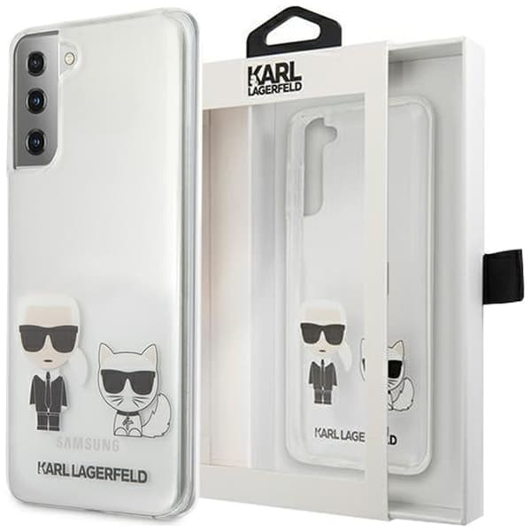 Karl Lagerfeld KLHCS21MCKTR S21+ G996 Hard Case Transparent Karl & Choupette