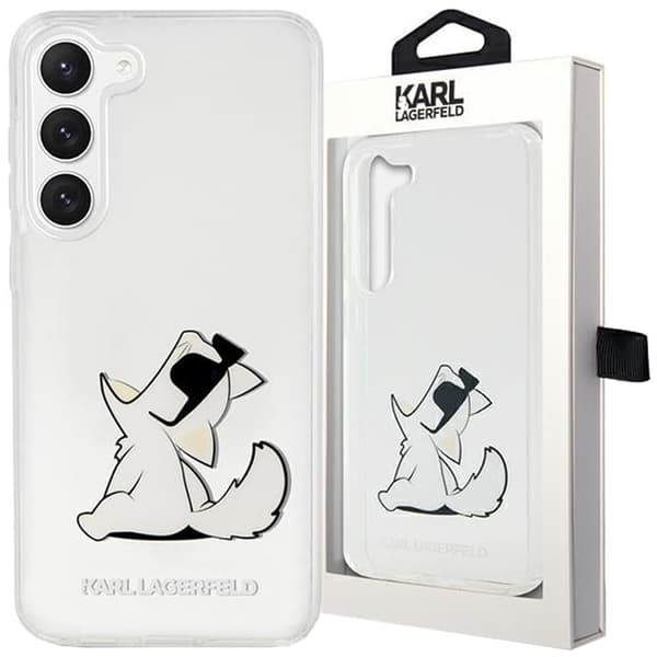 Karl Lagerfeld KLHCS23MCFNRC S23+ S916 veske - gjennomsiktig hard veske Choupette Fun