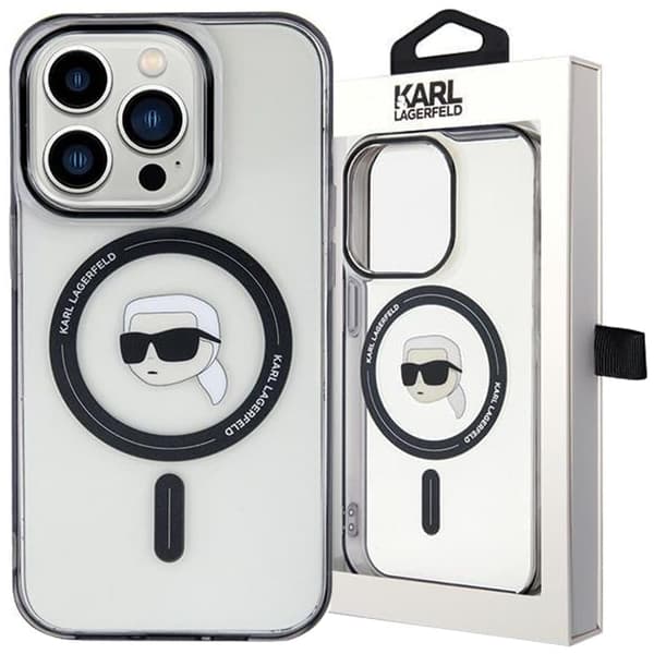 Karl Lagerfeld KLHMP15LHKHNOTK deksel til iPhone 15 Pro - gjennomsiktig