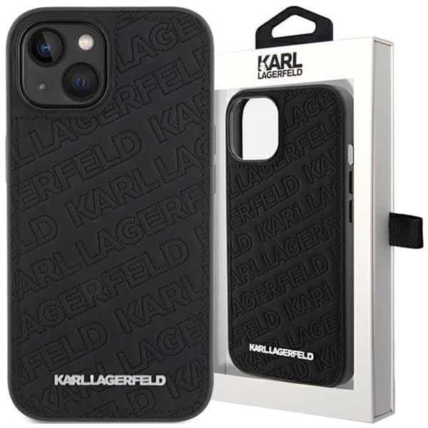 Karl Lagerfeld Quilted K Pattern Deksel til iPhone 11 / Xr - Svart