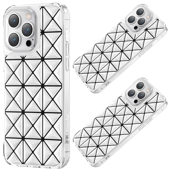 Kingxbar Miya Series-deksel til iPhone 14 Pro Max, bakdeksel, bakdeksel, hvit