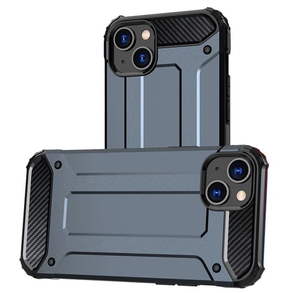 Hybrid Armor beskyttelsesdeksel til iPhone 15 - blå