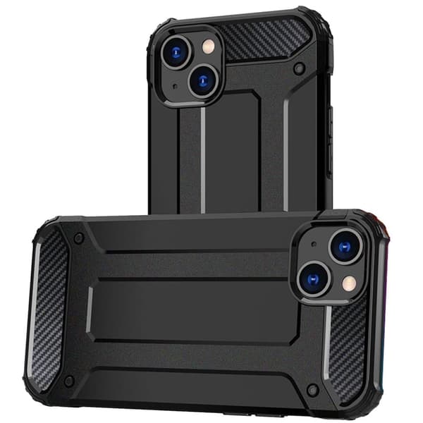 Hybrid Armor beskyttelsesdeksel til iPhone 15 - svart