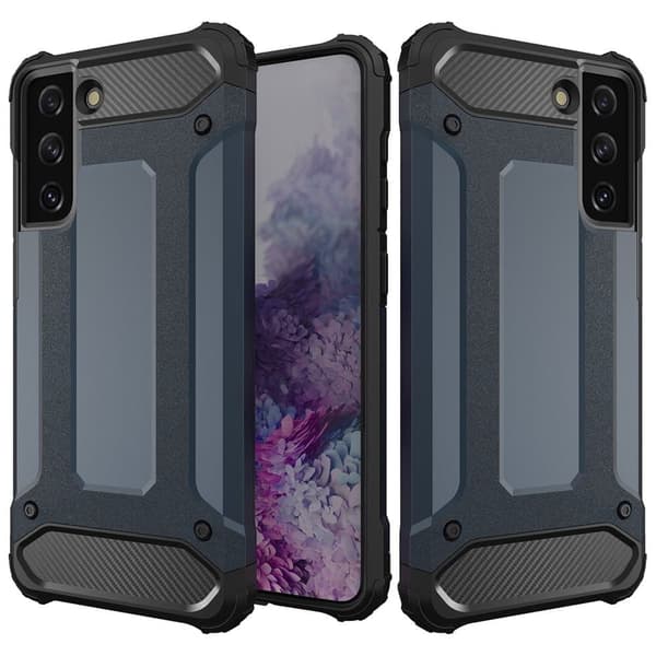 Hybrid Armor-deksel til Samsung Galaxy S23 pansret hybriddeksel, blå