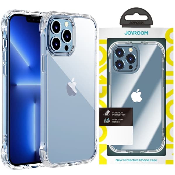 Joyroom Defender Series beskyttelsesdeksel for iPhone 13 pansret deksel med kroker, gjennomsiktig (JR-BP954)
