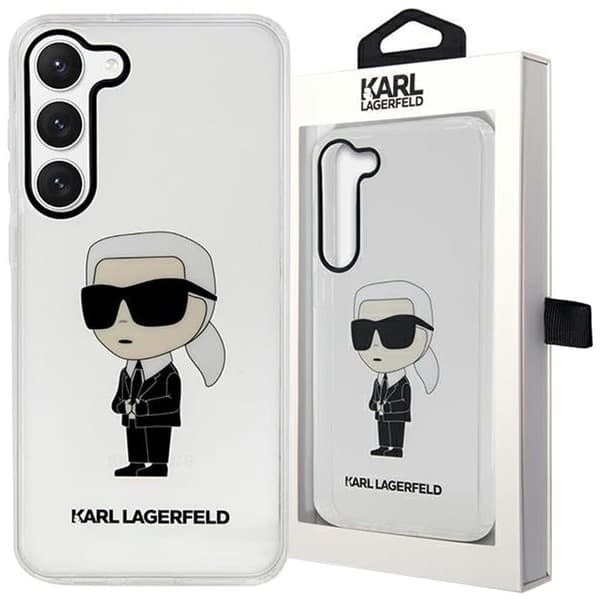 Karl Lagerfeld veske KLHCS23SHNIKTCT S23 S911 - gjennomsiktig hard veske Ikonik Karl Lagerfeld veske