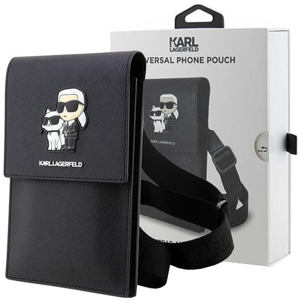 Karl Lagerfeld Veske KLWBSAKCPMK Håndveske - Svart Saffiano Karl&Choupette