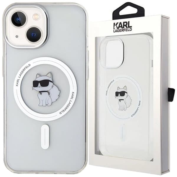 Karl Lagerfeld IML Choupette MagSafe-deksel til iPhone 12 / 12 Pro - gjennomsiktig
