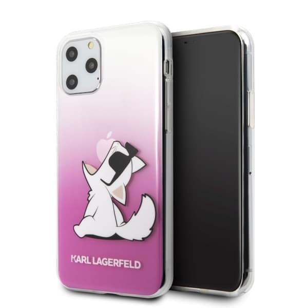 Karl Lagerfeld KLHCN58CFNRCPI iPhone 11 Pro hardt deksel rosa/rosa Choupette Fun