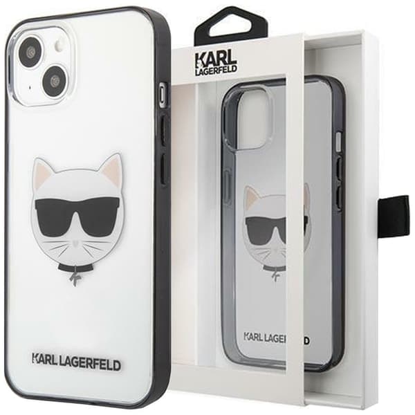 Karl Lagerfeld KLHCP13SHCHCK iPhone 13 mini 5.4 gjennomsiktig Ikonik Choupette