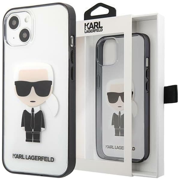 Karl Lagerfeld KLHCP13SHIKCK iPhone 13 mini 5.4 gjennomsiktig Ikonik Karl