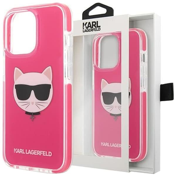 Karl Lagerfeld KLHCP13XTPECPI iPhone 13 Pro Max 6.7 hardt deksel fuchsia/fuschia Choupette Head